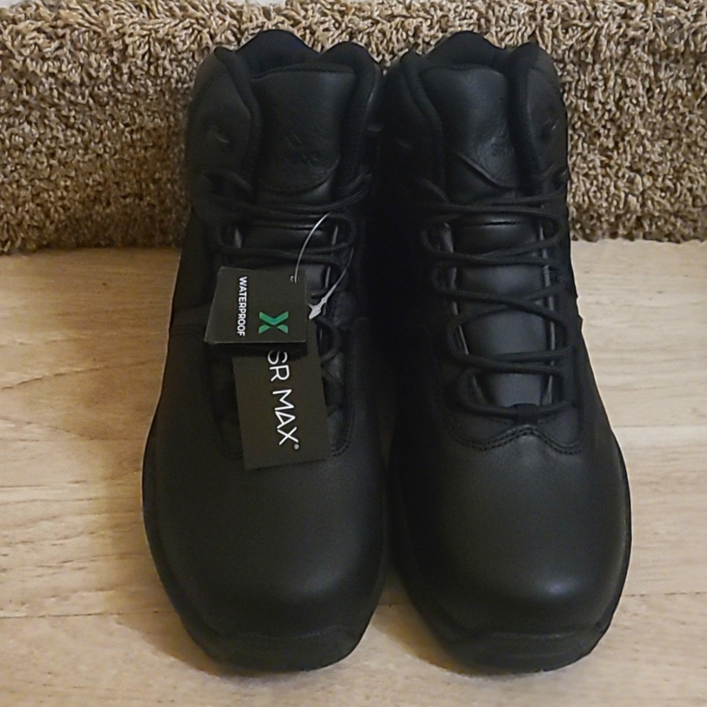 NWT SR MAX MENS BLACK HIKER STYLE WORK BOOTS. KOBUK SRM2600 SIZE 9 M WATERPROOF